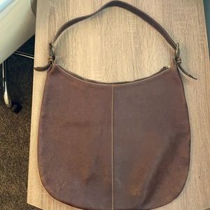 VINTAGE Club Monaco Leather Hobo Bag